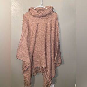 Akira fringed oversized poncho